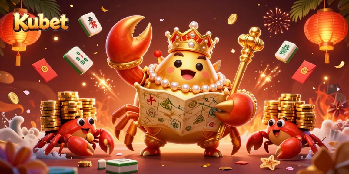 Kubet menghadirkan keseruan taruhan dengan karakter krab emas dan elemen keberuntungan yang semarak.