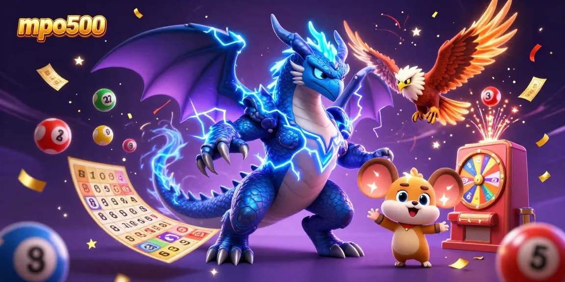 Experience thrilling adventures with mpo500 lottery balls and vibrant casino elements.