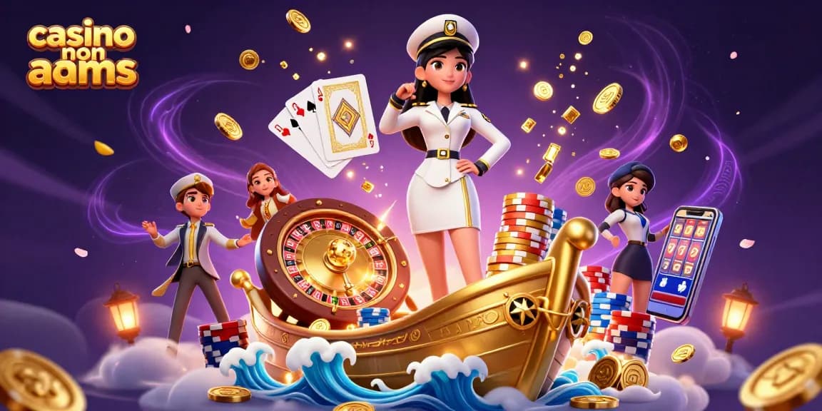 Vivi un'emozionante esperienza di gioco nei casino non AAMS con illustrazioni dinamiche di elementi vivaci del casino.