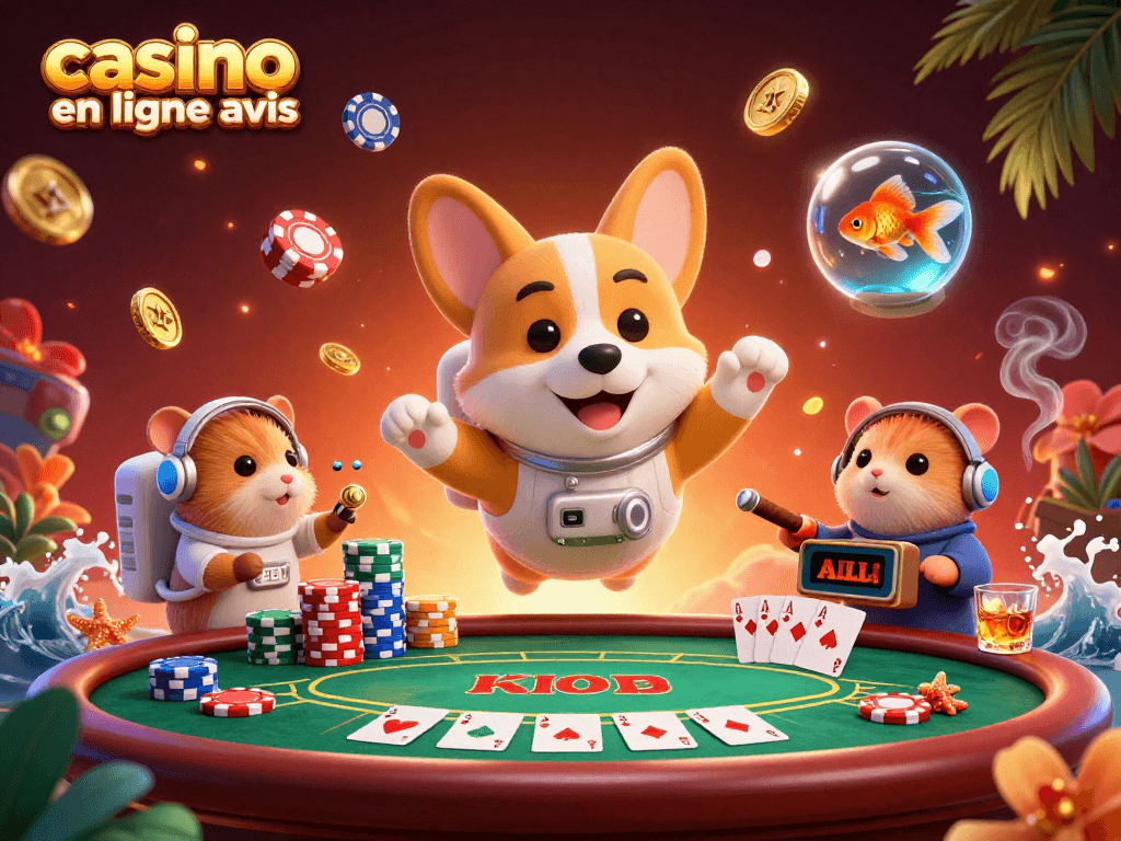 Découvrez les couleurs vives et l'interaction des personnages sur le thème du casino en ligne avis