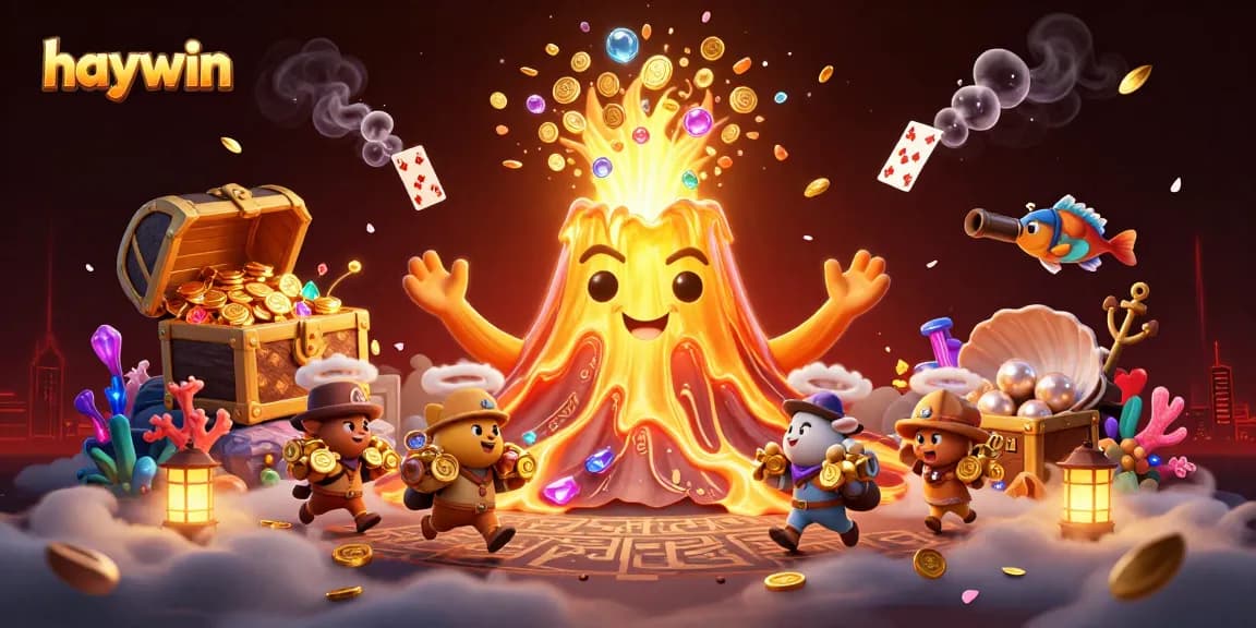 Experience thrilling adventures and wins at haywin with a dynamic casino illustration of treasure and excitement.