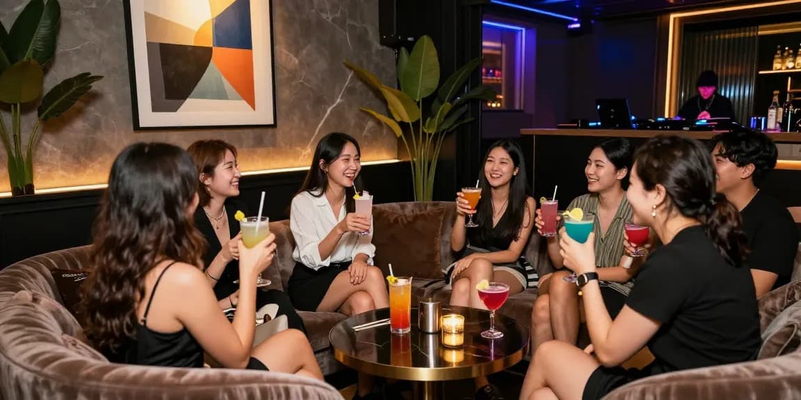 강남블랜딩의 고급스러운 밤문화와 즐거운 파티 분위기