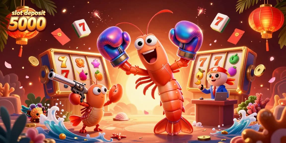 Engage with the thrilling scene of slot deposit 5000 excitement featuring vibrant characters and captivating elements.