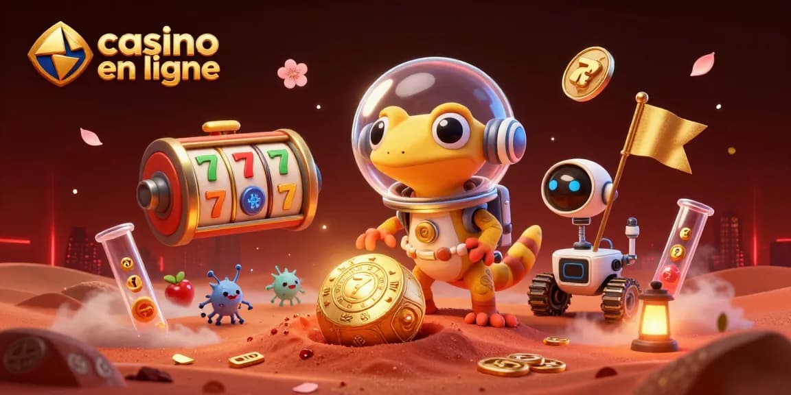 Casino en ligne : représentez votre chance avec le gécko martien et la découverte d'un casino doré