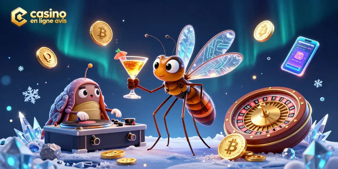 Découvrez les avis sur le casino en ligne avec une mascotte mosquito et un DJ trilobite.