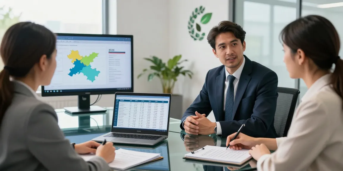 Energy consultant discussing uk electricity price per kwh 2026 with business owner in modern office.