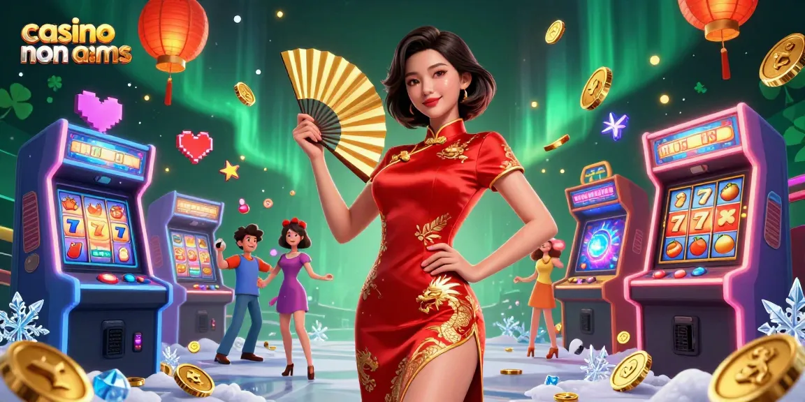 Scopri il gioco vibrante nei casino non AAMS, con rulli di slot, lanterne dorate ed elementi arcade colorati.