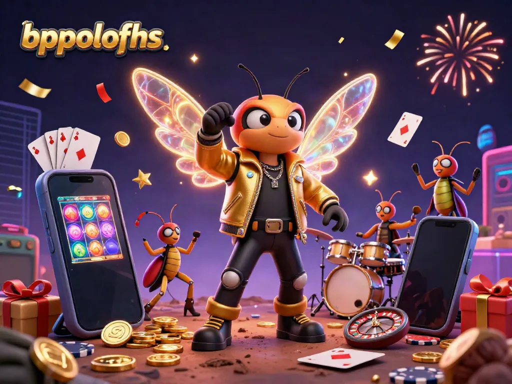 Engage in thrilling gameplay as bppolofhs offers vibrant casino elements with animated characters.