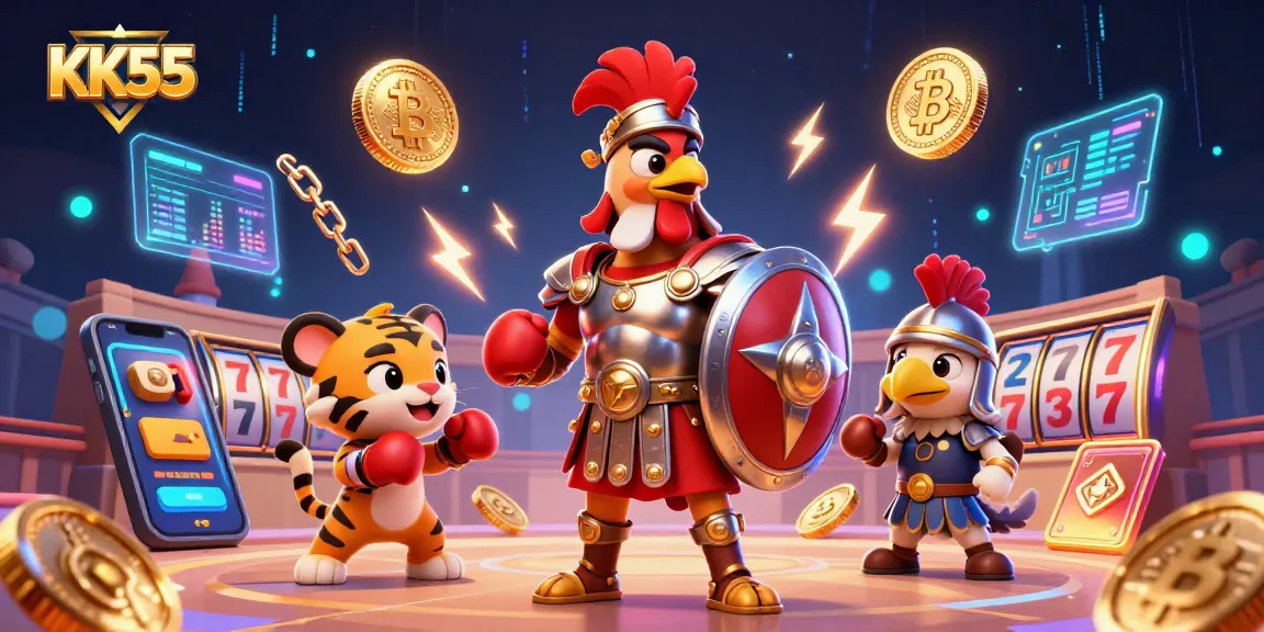 Engage with thrilling adventures at KK55, featuring dynamic gambling scenes and vibrant visuals.