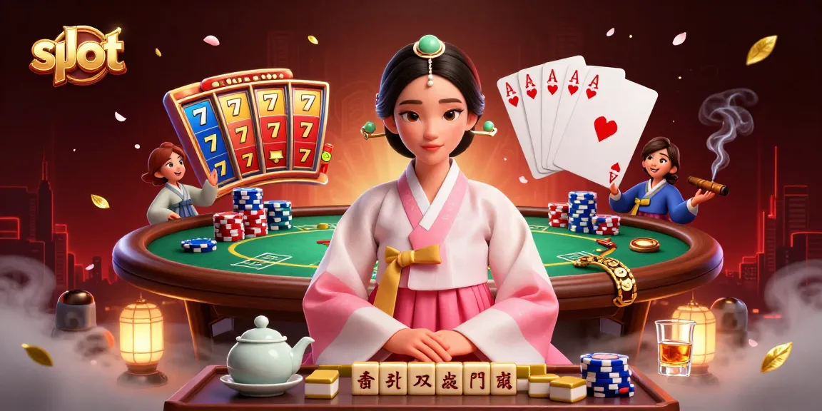 Spin the slot reels in a vibrant casino scene with intricately arranged elements, enhancing player excitement.