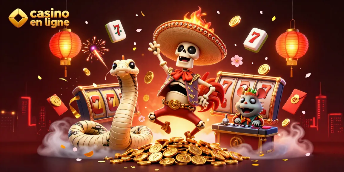 Vivez l'excitation du casino en ligne avec une illustration 3D riche et détaillée.