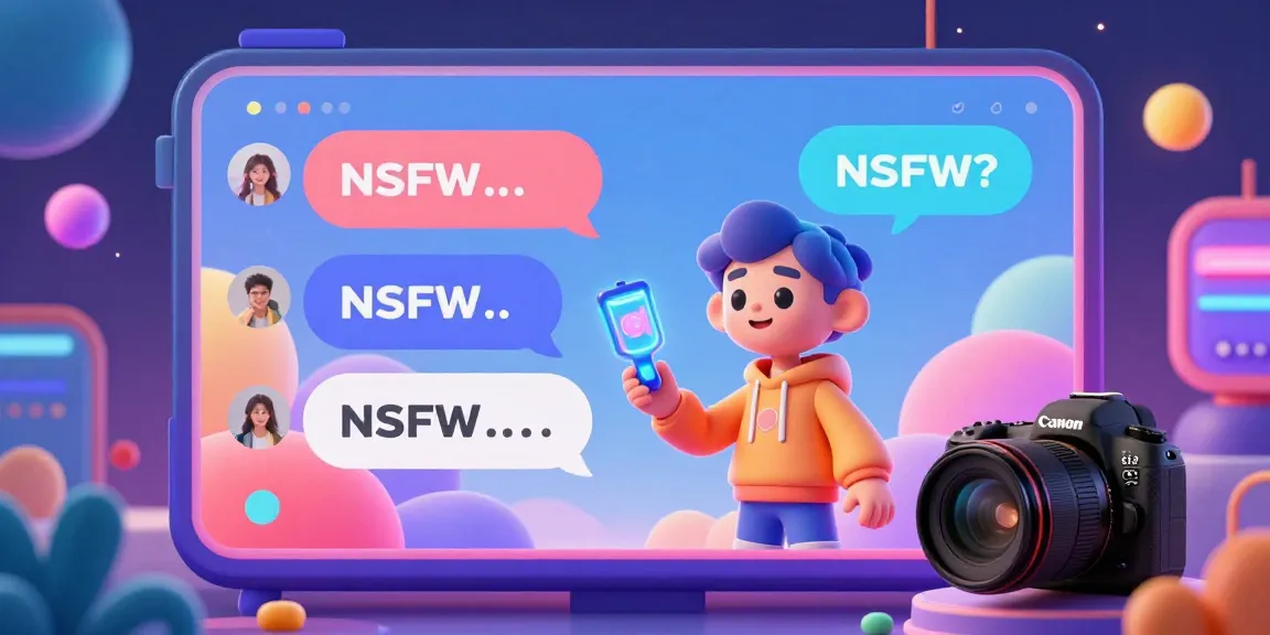 Engaging portrayal of ai nsfw chat interface with a virtual character, highlighting interactive dialogue.