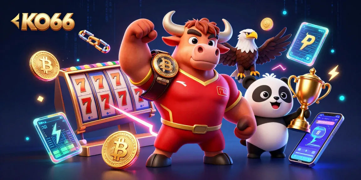 Spin to win with KO66's exciting slots jackpot action and engaging 3D characters.