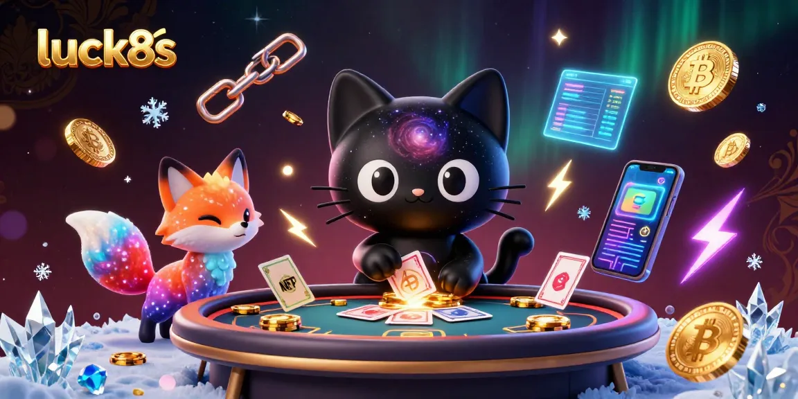 Spin the luck8s wheel of fortune with cosmic cat and vibrant NFT elements in the galaxy casino!