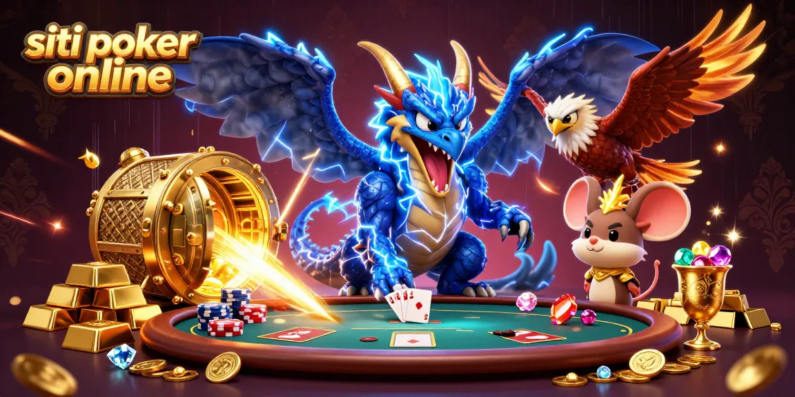 I migliori siti poker online presentano un drago e un falco in una scena ricca di azione alla tavola da poker.