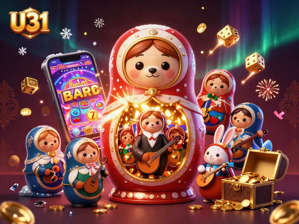 Experience the thrill of U31 with colorful casino games and a dynamic jackpot scene bursting with winning symbols.