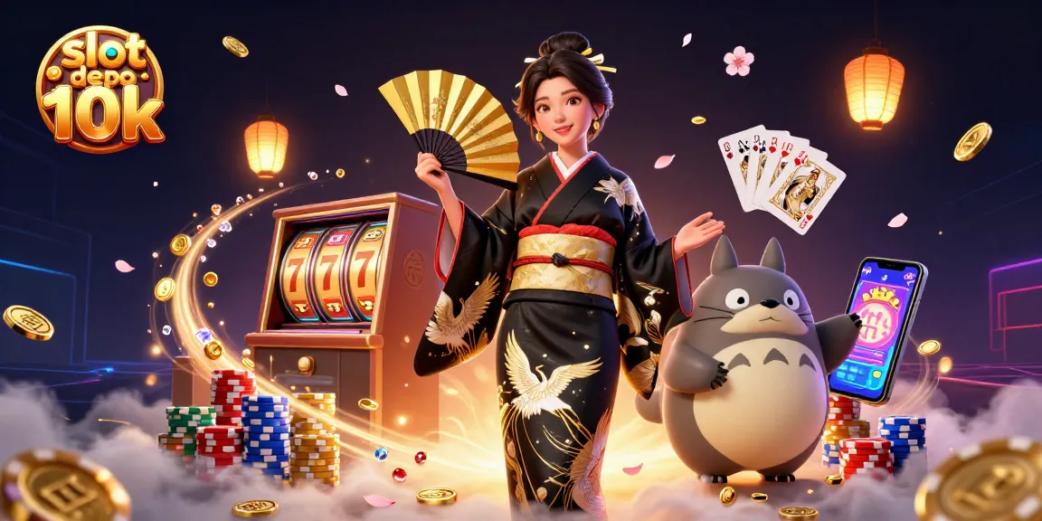 Experience thrilling gameplay with slot depo 10k, showcasing vibrant characters and dynamic casino elements in 3D.