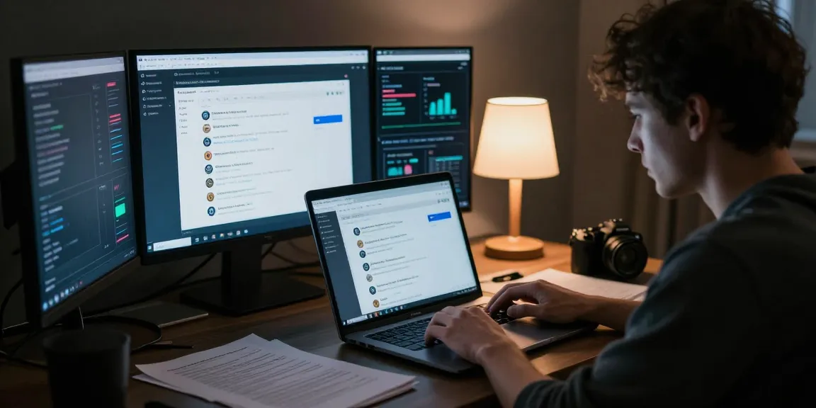 Explore the Best Darknet Markets 2026 with a user analyzing verified onion links in a digital workspace.