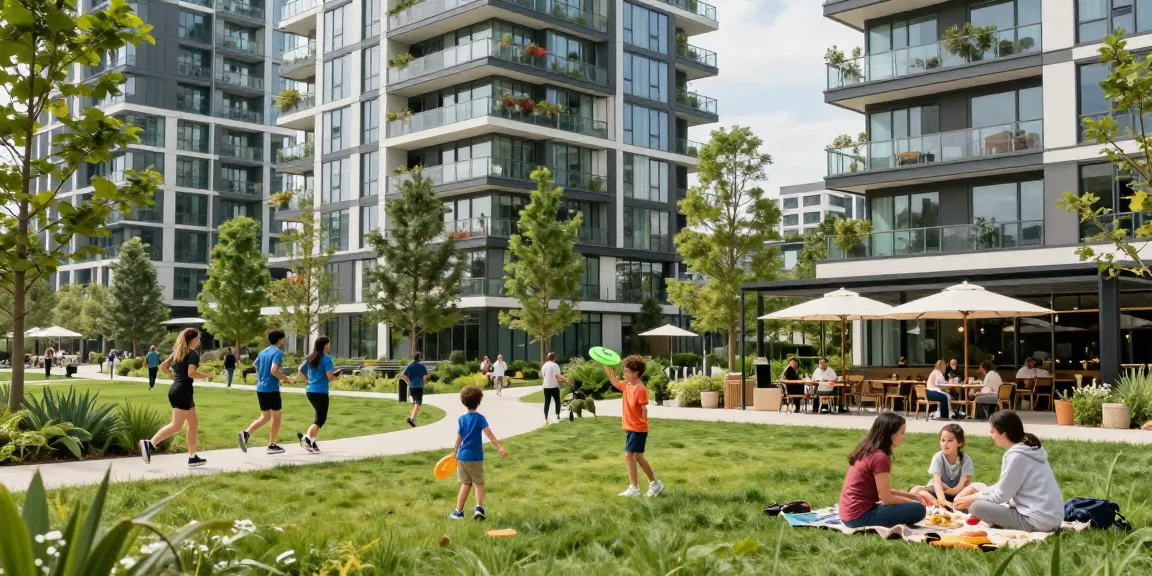 Dover Residences community scene with families enjoying integrated living in 2026.