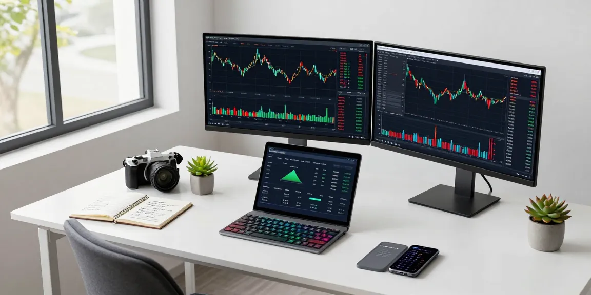 Funexchange trading workspace with cryptocurrency charts, live price indicators, and digital wallet setups