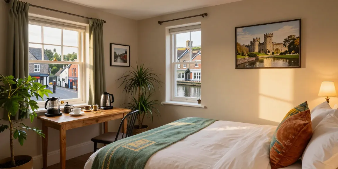 Accommodation Skipton's inviting bed and breakfast room filled with cozy charm.