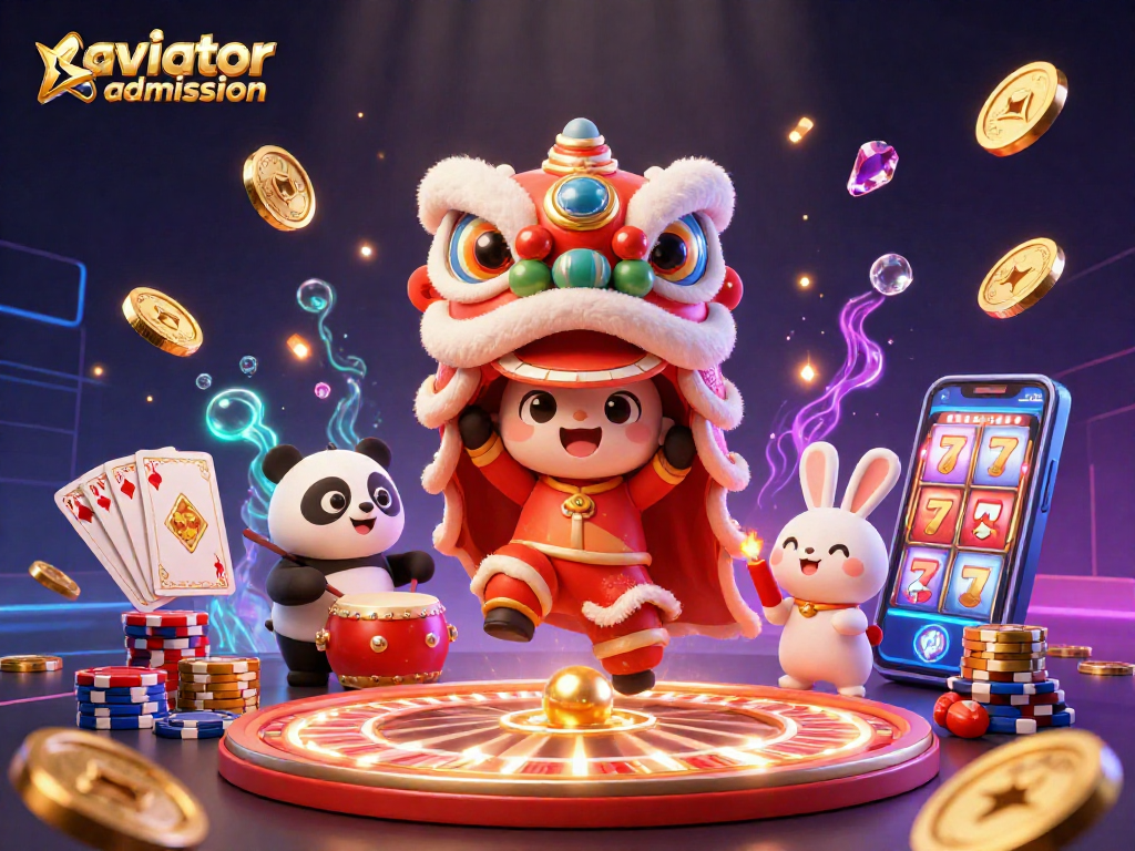 Play the exciting aviator admission game with vibrant characters and casino elements!