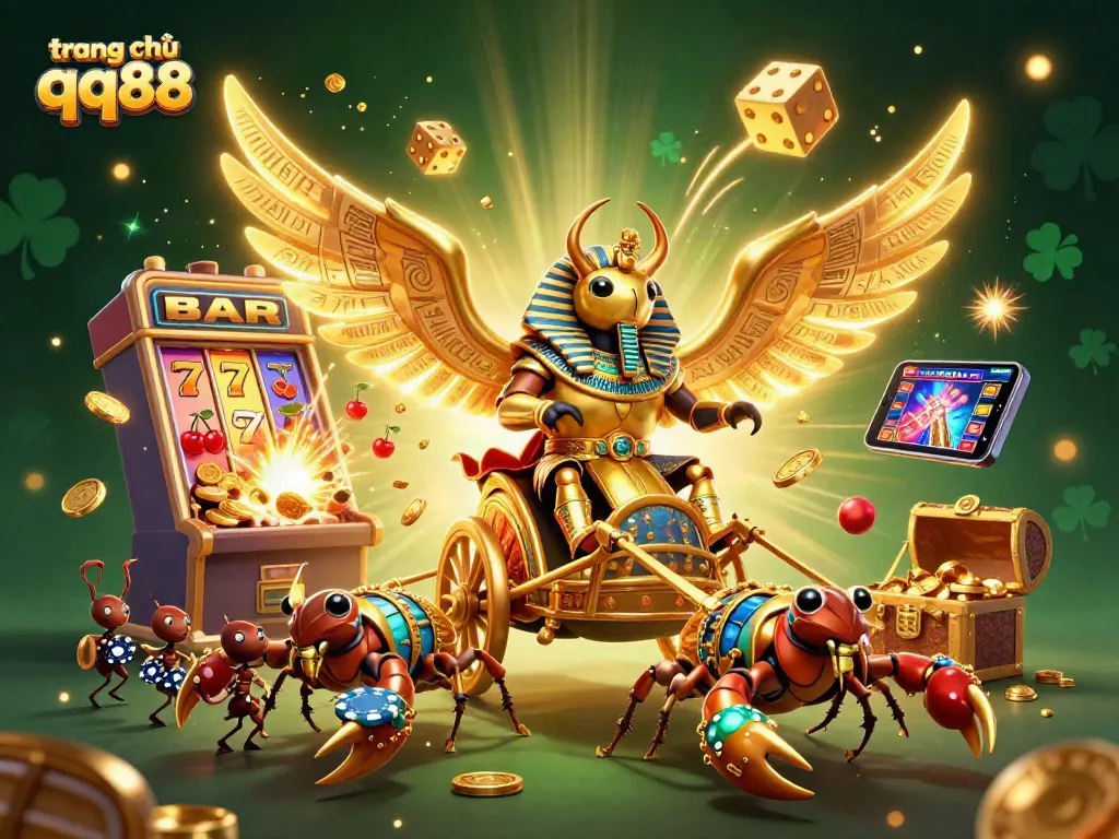 Engage with the thrilling world of trang chủ qq88 through an enchanting 3D casino adventure scene.