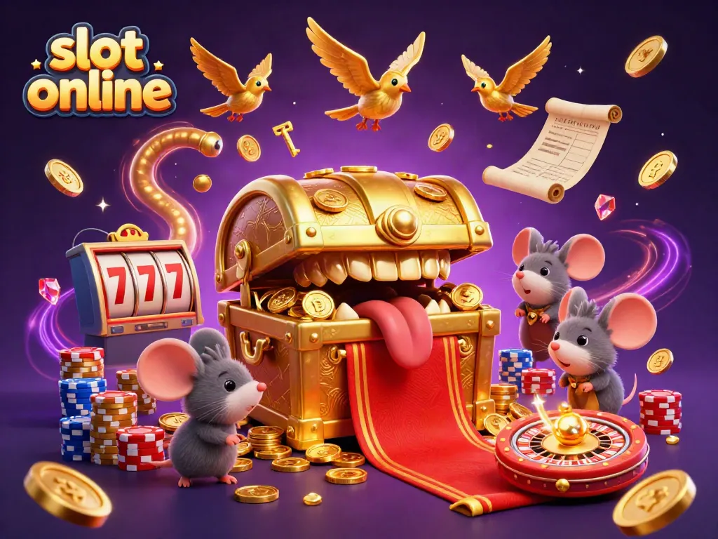 Gali kesenangan dan kemenangan dengan slot online melalui mesin slot yang penuh warna dan simbol keberuntungan.