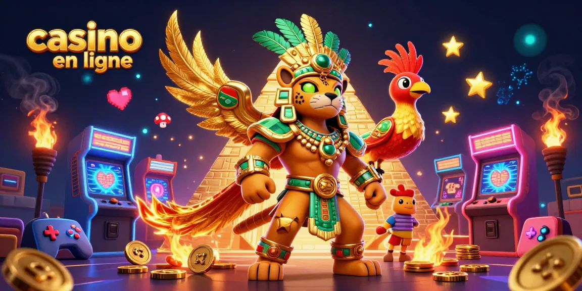 Jouez à un casino en ligne avec des éléments colorés et un prêtre jaguar captivant.