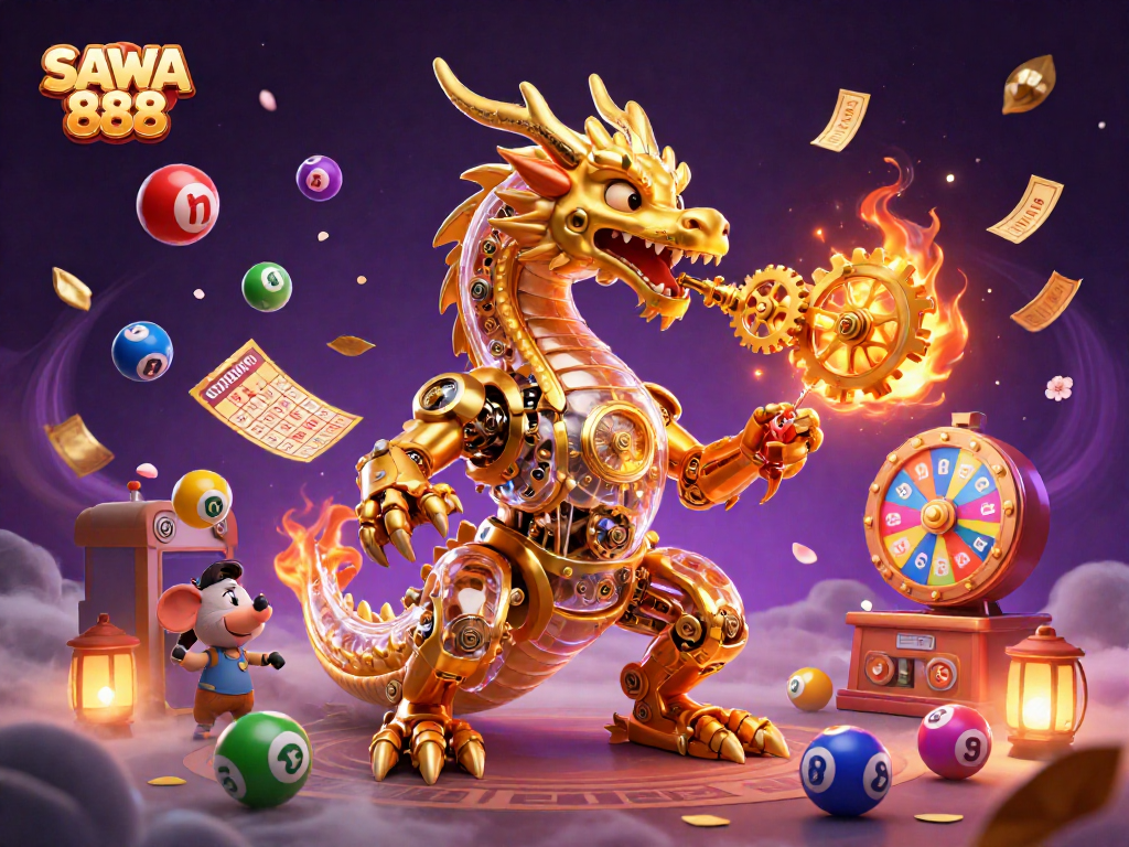 SAWA 888 offers exciting gaming experiences with vibrant visuals of engaging slots and lotteries.
