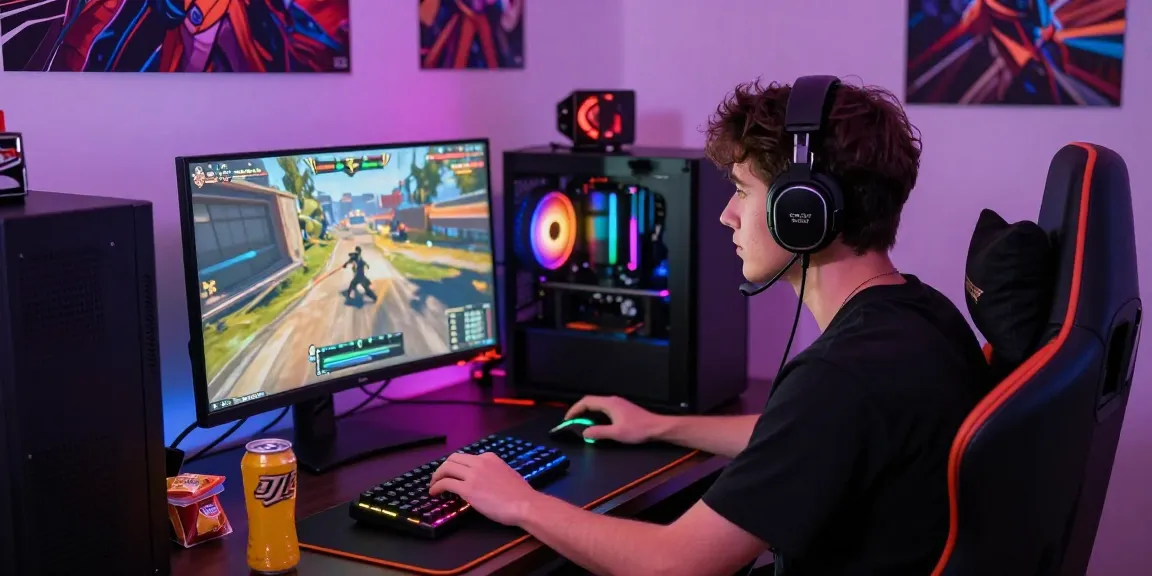 Pengalaman bermain online JURAGAN77 dengan perangkat gaming modern dan suasana berenergi.