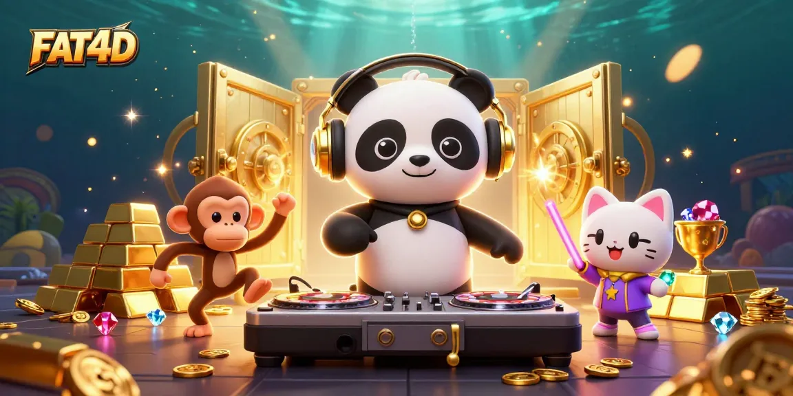 Maximize your chances at FAT4D with dynamic 3D casino vibes featuring characters and treasures
