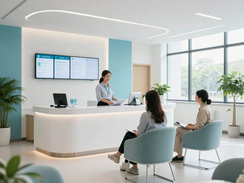 Slot7000 - Modern healthcare clinic showcasing patient care with friendly staff and a welcoming environment.