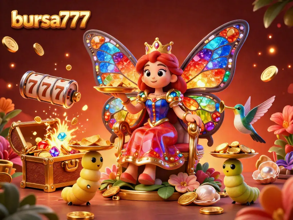 Slot online di bursa777 dengan simbol keberuntungan dan kemenangan besar dari jackpot