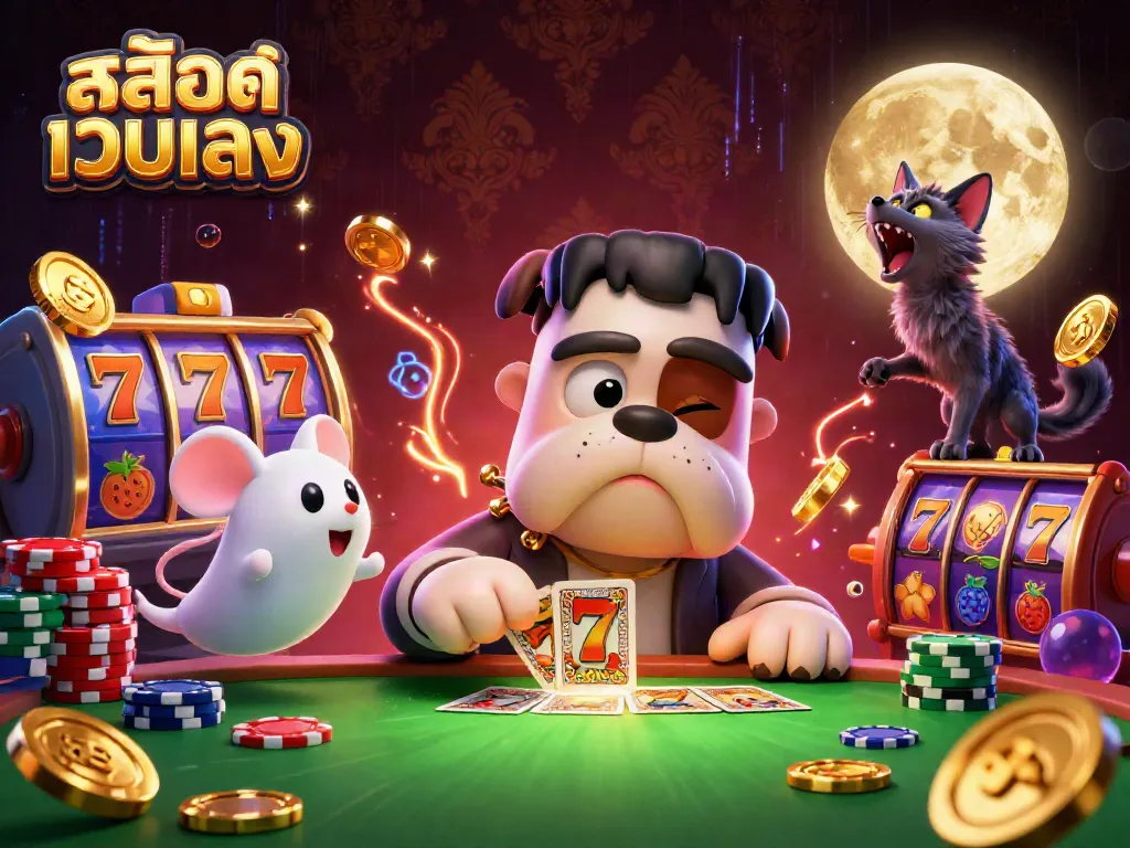 เกมสล้อตเว็บตรง ที่นำเสนอประสบการณ์เล่นที่น่าตื่นเต้น มีตัวละครการ์ตูนและสัญลักษณ์โชคดี