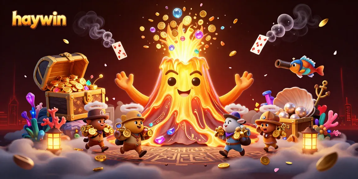 Experience thrilling adventures and wins at haywin with a dynamic casino illustration of treasure and excitement.