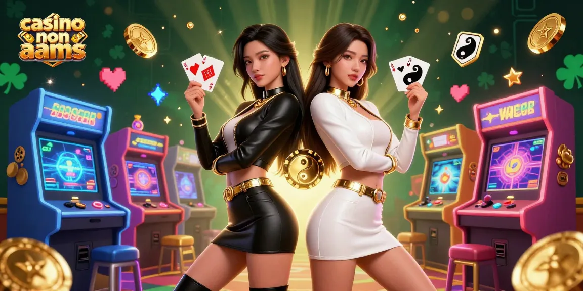 Vivi l'azione di gioco vibrante nei casinò non AAMS con due donne asiatiche che mostrano la loro strategia di poker.