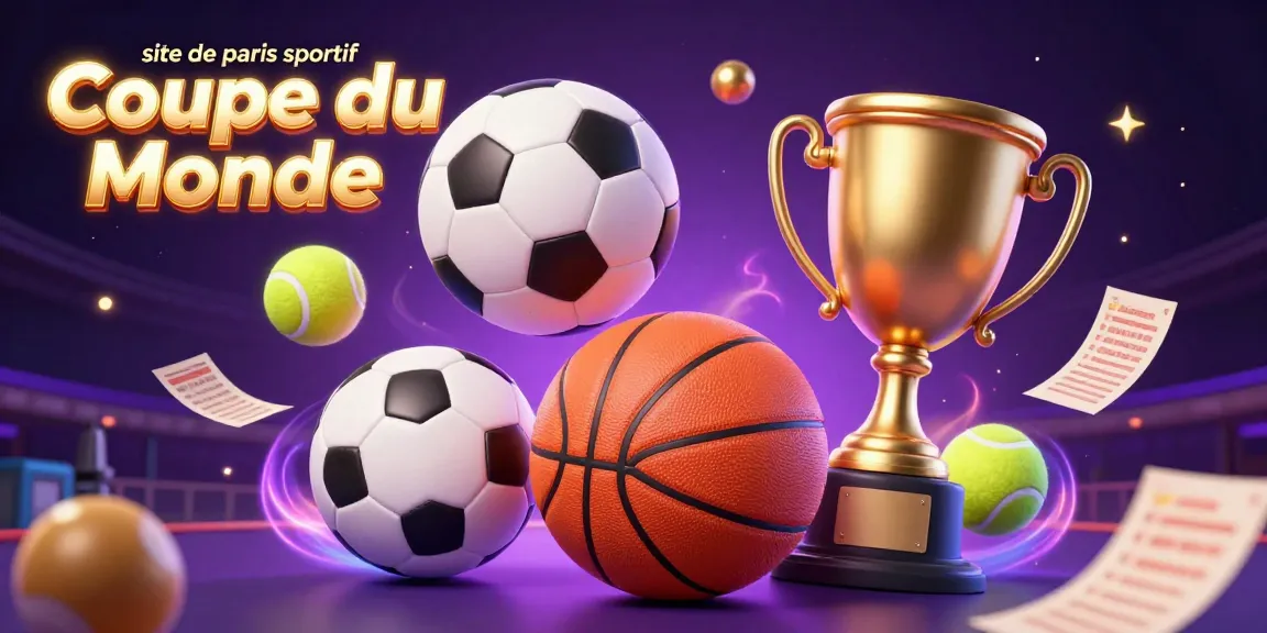Pariez sur le site de paris sportif Coupe du Monde avec une ambiance sportive animée et des éléments dynamiques.