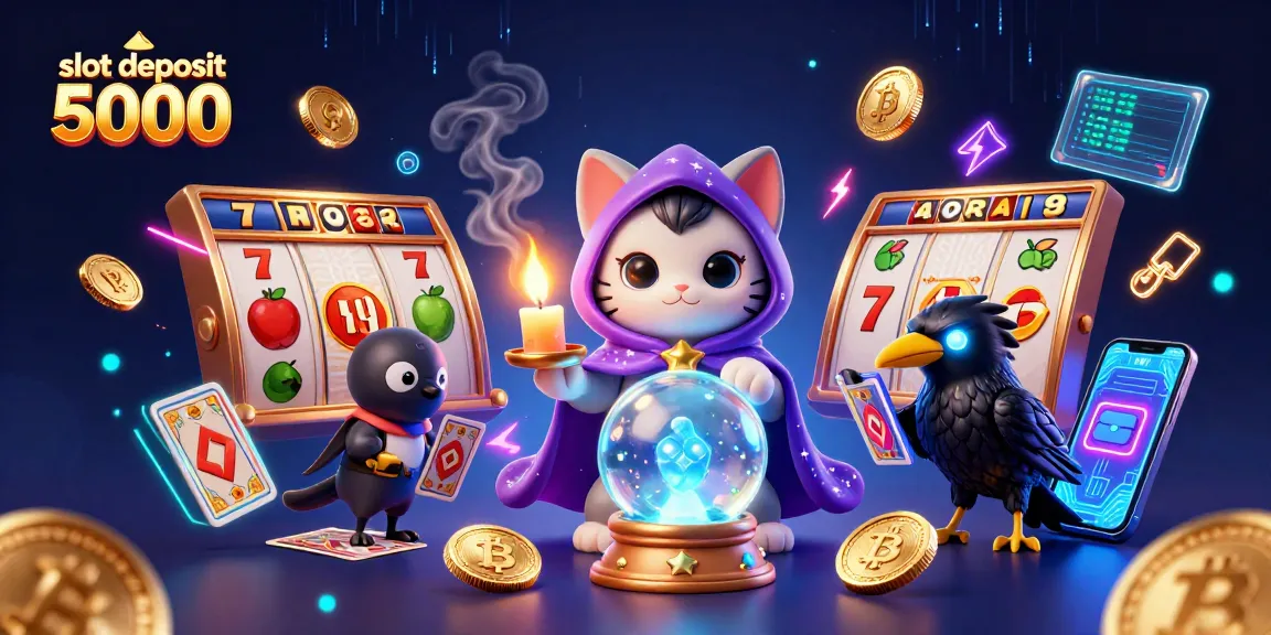Mainkan slot deposit 5000 dengan hadiah besar dalam ilustrasi kasino yang memukau.