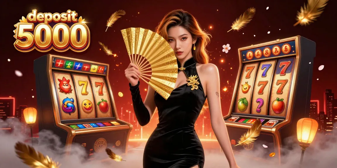 Experience an energetic casino scene with "deposit 5000" symbolizing excitement and opportunity.
