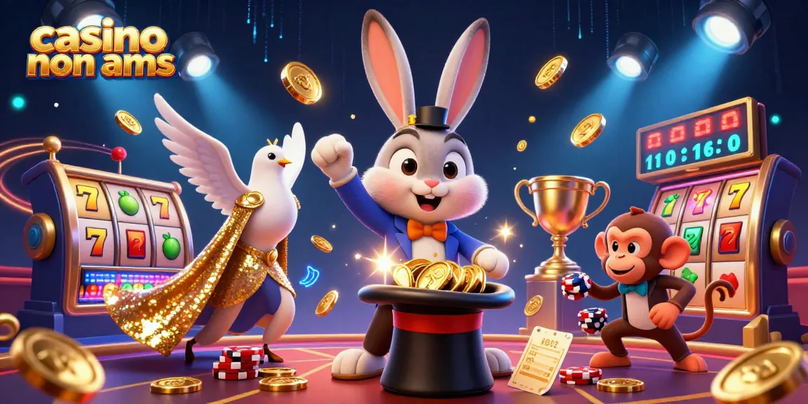 Vivi vittorie emozionanti nei casino non aams con una scena fantasiosa di personaggi magici e monete brillanti.