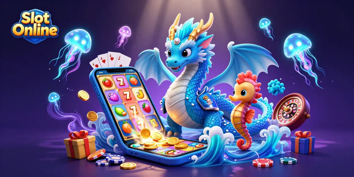 Spin to win with vibrant Slot Online activities featuring cartoon dragon and immersive gameplay!