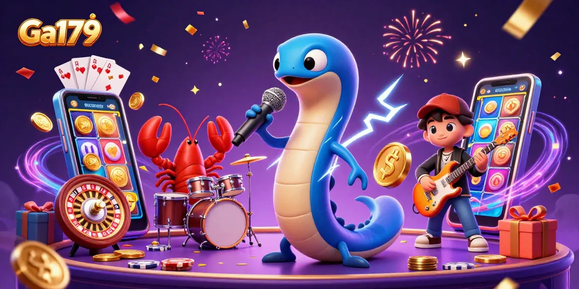 Engage with Ga179 at the underwater casino with vibrant 3D characters and dynamic gaming elements.