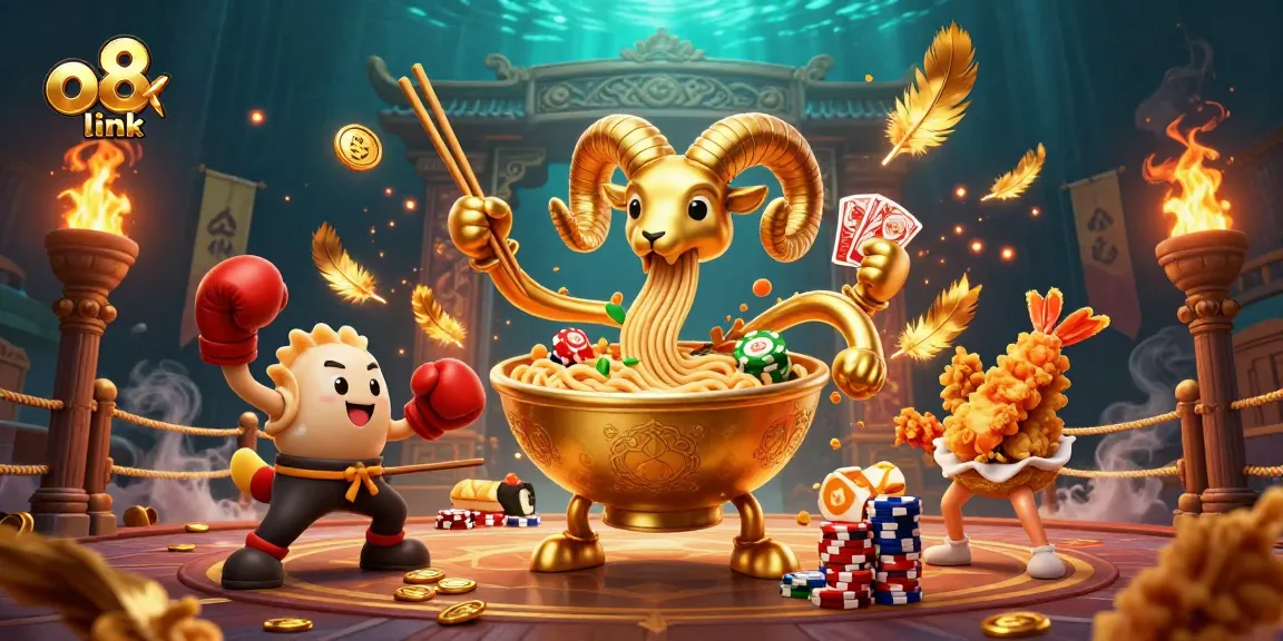 Engage in thrilling bets at O8 link with vibrant casino-themed illustration featuring playful characters and dynamic action!