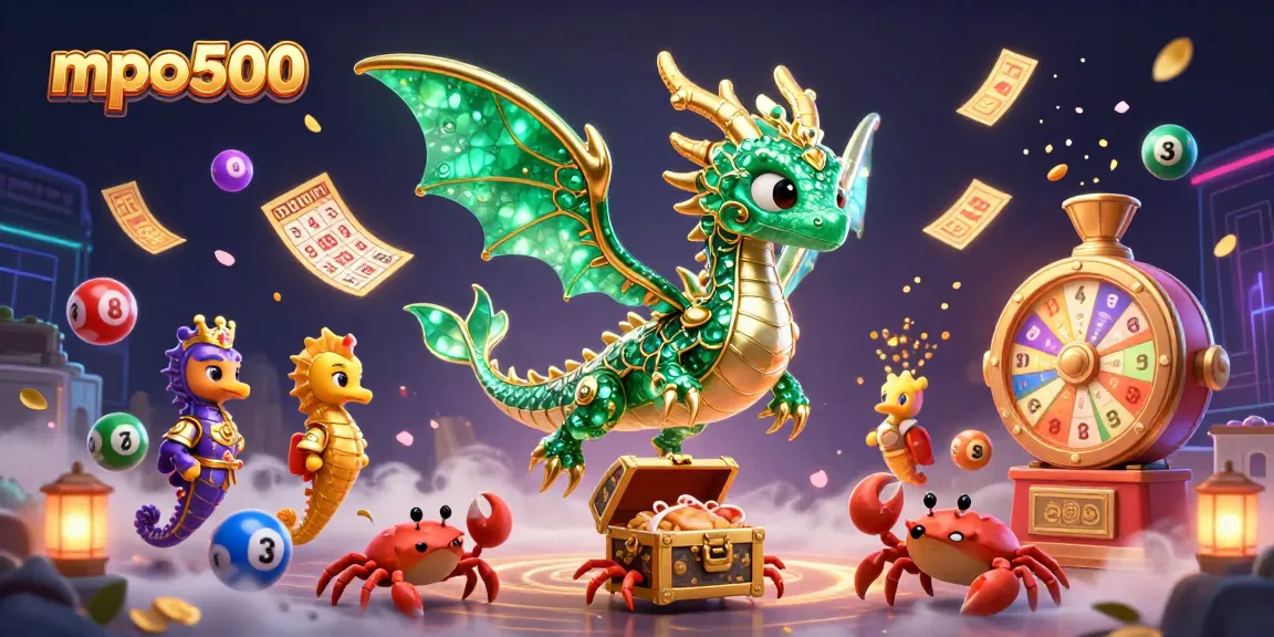 Experience mpo500's vibrant action with stunning sea dragon and dynamic lottery elements.