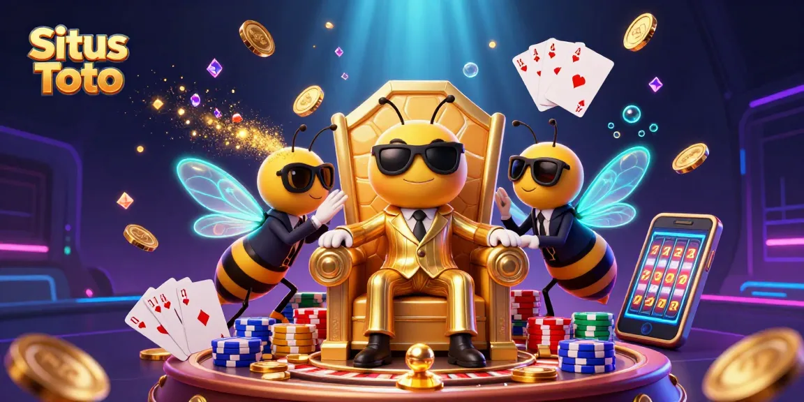 Situs Toto provides thrilling experiences with a dynamic scene of casino action and vibrant 3D characters.