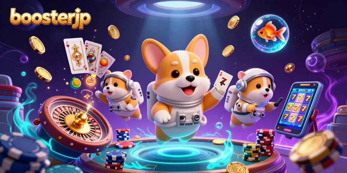 Mainkan slot jackpot di BoosterJP dengan ilustrasi luar angkasa yang menarik.