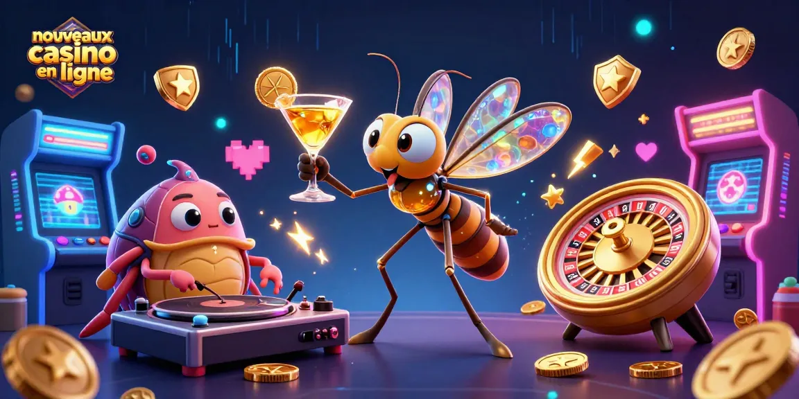 Découvrez les nouveaux casinos en ligne à travers une illustration captivante et dynamique.