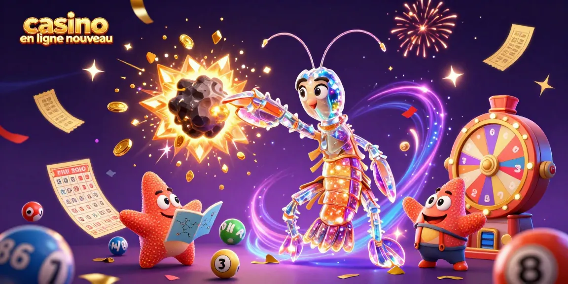 Laissez-vous emporter par l'excitation d'un casino en ligne nouveau avec des personnages galactiques et des éléments de jeu.