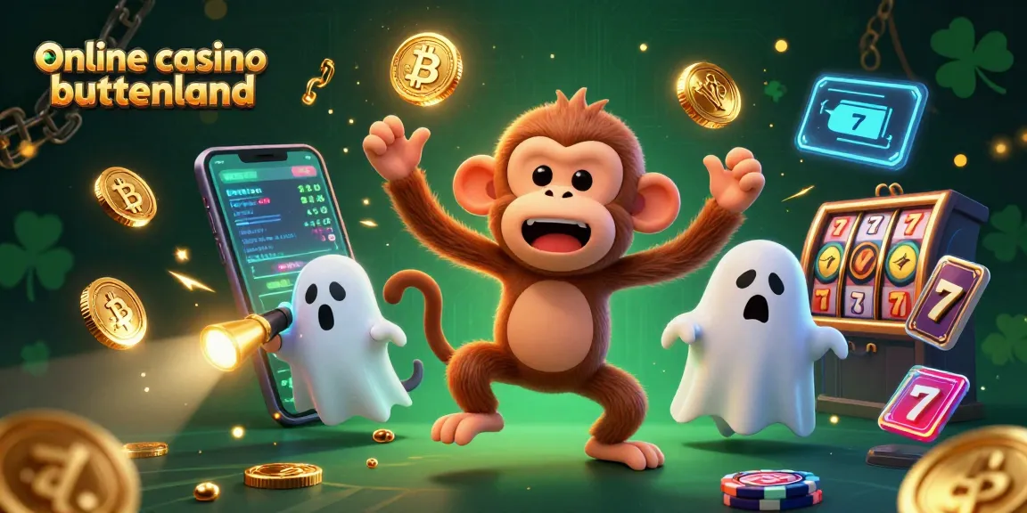 Engage in the thrill of online casino buitenland with lively characters illustrating a haunted casino adventure.